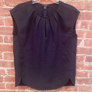 J. Crew Pleated Shell Top with Closure